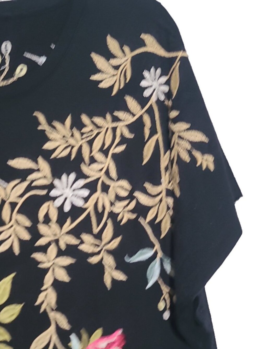 Johnny Was Osaka Relaxed Knit Dress XL Black - Picture 3 of 7